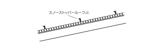 スノーストッパールーフJr.納まり図